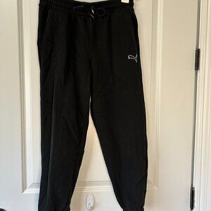 Women's Black Puma Sweatpants Size M EUC